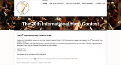Desktop Screenshot of harpcontest-israel.org.il